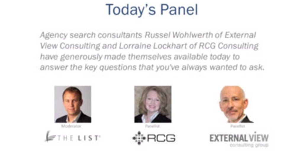 webinar agency search consultants x
