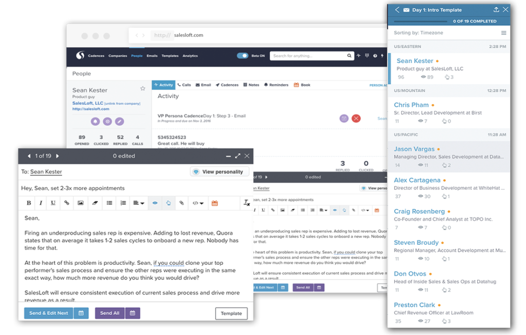 salesloft email cadences